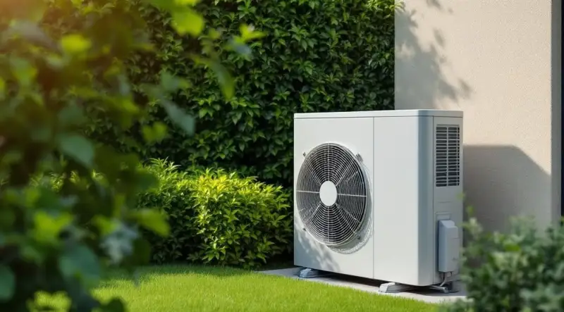 Unité extérieure de pompe à chaleur et règles d'implantation acoustique pour respecter le voisinage